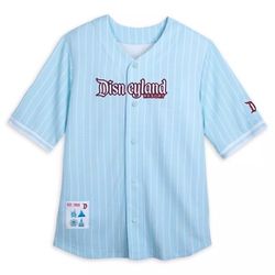Disney Parks Disneyland Happiest Place on Earth Light Blue Baseball Jersey 