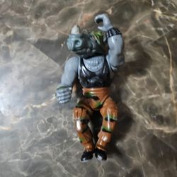 1988 Rocksteady Hardhead Teenage Mutant Ninja Turtles TMNT Vintage Figure 