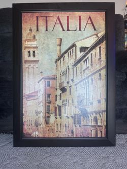 Framed Italy Picture “Italia”