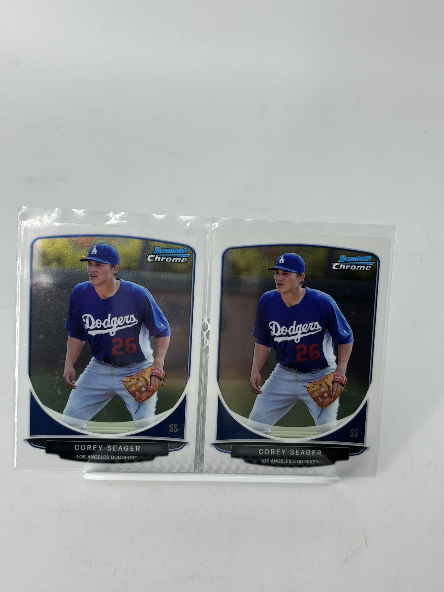 2013 Bowman Chrome Prospects Corey Seager Los Angeles Dodgers Lot Of 2 #BCP125