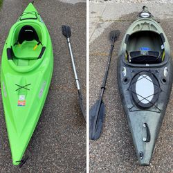 2 kayak by Future Beach & Sundolphin witk Paddles for Both