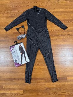 DC Catwoman Catsuit Costume Adult Medium 8-10 Spirit Halloween