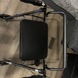 Walker With Seat And Back Support