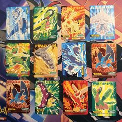 Pokemon Kids Mini Skill Card Japanese Bandai Nintendo 2005-2007 Lot (12pcs)