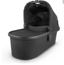 UPPAbaby Bassinet/Compatible with Vista, Cruz, Ridge, Minu Strollers/Overnight Sleep Solution/Mattress, Sheet, and Bug Shield Included/Jake (Charcoal/