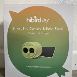 Hibird DIY Smart Bird Camera Solar WiFi Outdoor Wildlife Cam Motion Outdoor Used