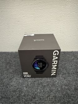 Garmin Venu GPS Smartwatch - Black with Slate Hardware - AMOLED Brand New Sealed