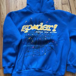 Blue sp5der hoodie