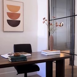 Modern Rustic Executive Desk – $425 – Like New, Used for Staging Only