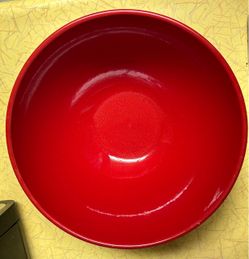 Red serving bowl by Wachterbach Germany