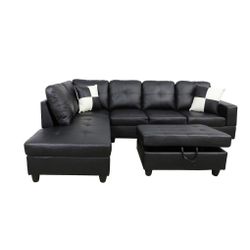 Leather Couch Sectional 