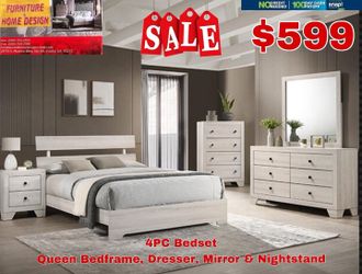 4pcs Queen Bedroom Set 
