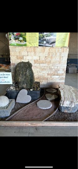 Boulders and stones/ water features