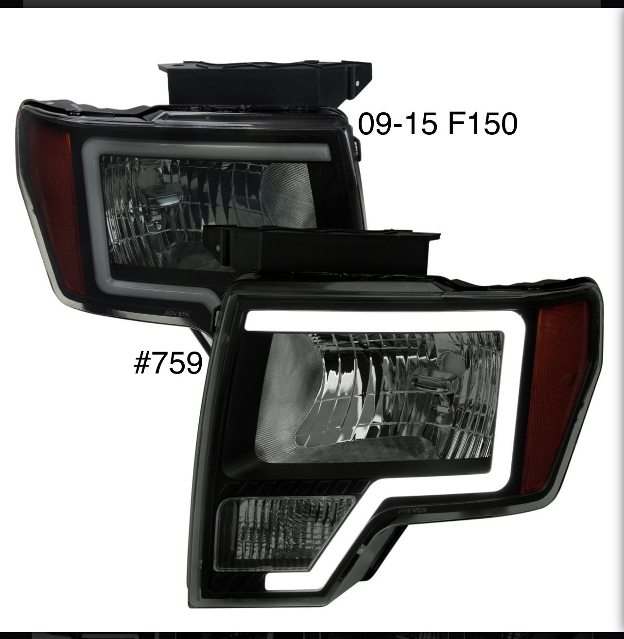 2009 TO 2014 Ford F-150 Bar Headlights