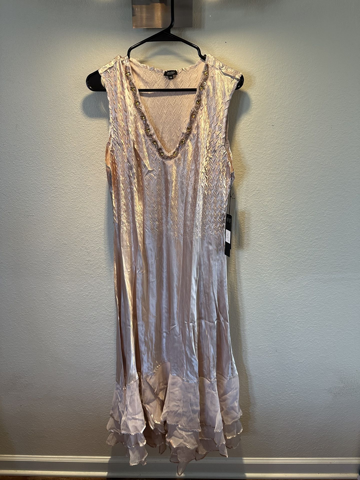 Lovely Romarov Dress 2 pc set with matching jacket, Size 1X