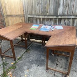 Vintage Wood Art Desk/Drawing Table 