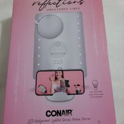 Conair LED Hollywood Lighted Social Mirror Touch Screen