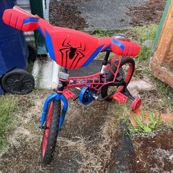 Toddler Spider-Man Bike And Helmet 