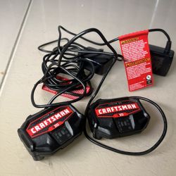 Lot Of 2 Craftsman CMCB1104 V20 OEM 20V Lithium-Ion Battery Charger New Open Box.  New open box without repackaging. New however there are a couple of
