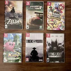 Nintendo Switch Games – Zelda, Kirby, Mario Party + More (Bundle Deal Available)