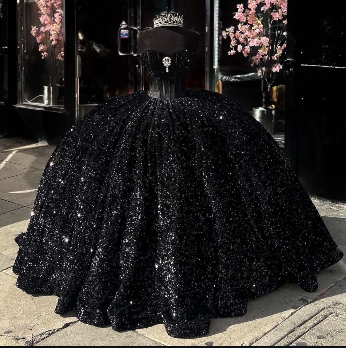 Black Quinceańera Dress