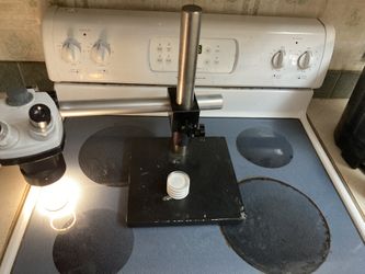Bausch And Lomb Boom Microscope With Fiber Light Line 