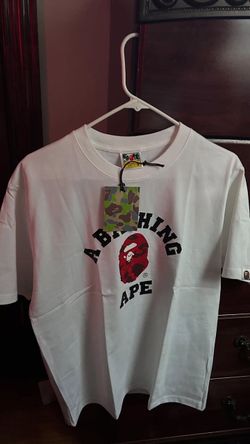 White and red bape tee
