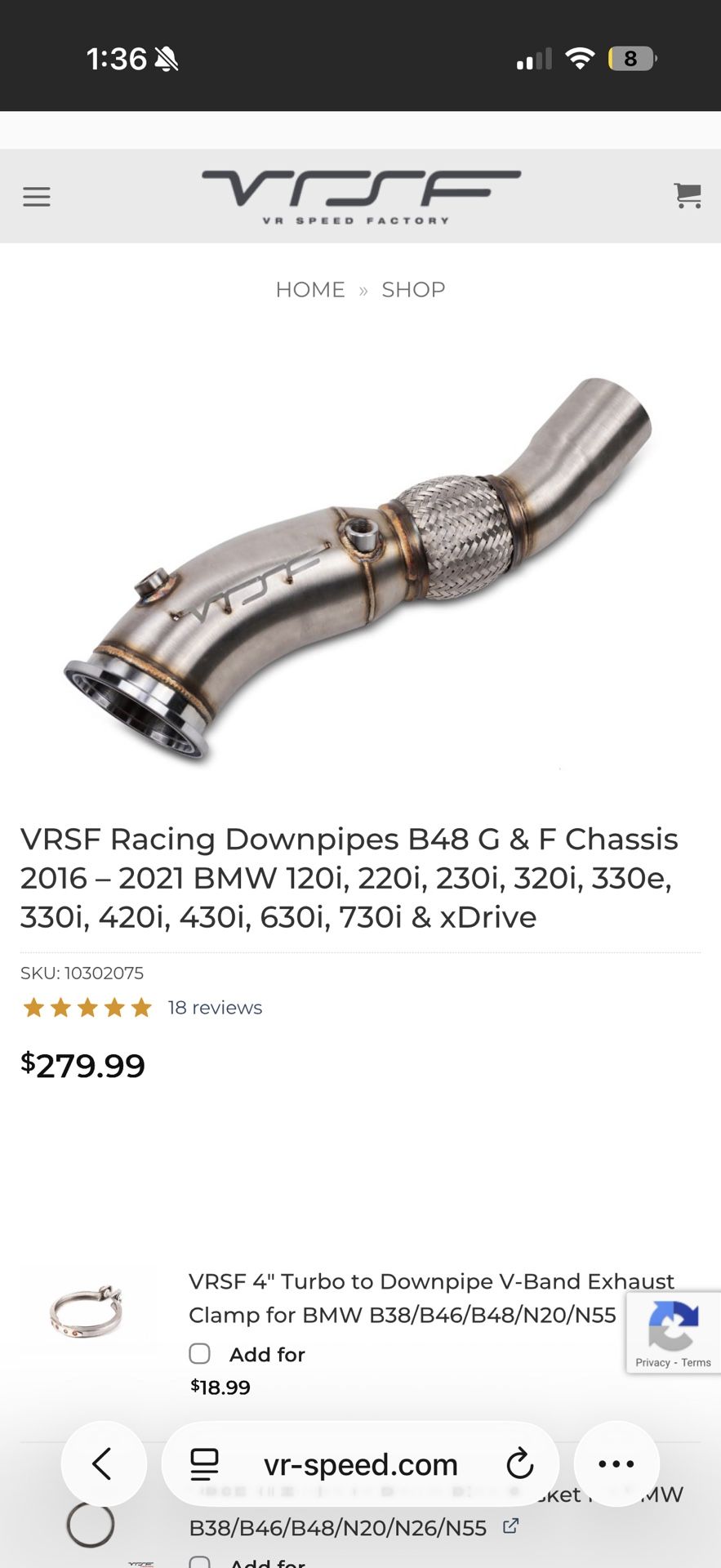 Vrsf Down Pipe