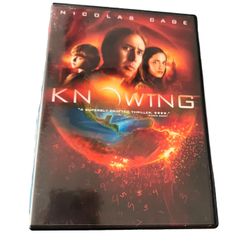 Knowing (DVD, 2009) Nicolas Cage DVD  This DVD features Nicolas Cage in the 2009 science fiction film, "Knowing". The DVD is compatible with players t