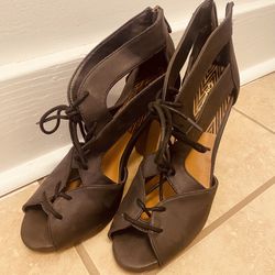 Leather Strap Heels