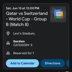 WORLD CUP TICKETS x2