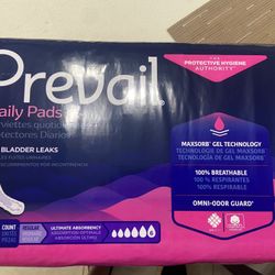 Prevail Ultimate Bladder Control Daily Pads. (one pack of 33)