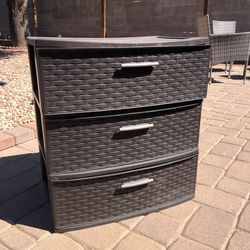 Plastic storage cabinet chocolate color