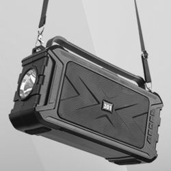 Portable Solar Charging Wireless Bluetooth Speaker, Flashlight