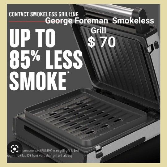 New George Foreman Smokeless Grill