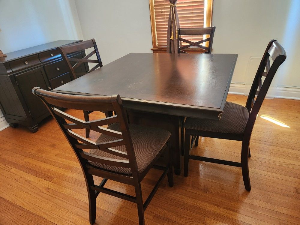 Dark Brown Kitchen Table Set for Sale in Chicago, IL OfferUp