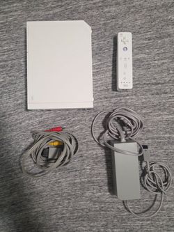 Nintendo Wii Console with Remote and Cables