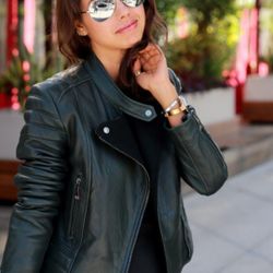 Leather Moto(Dawn Levy BLOOMINGDALE'S)