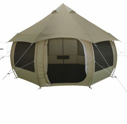 Brand New Ozark Trail Mushroom Glamping Bell Tent with Ripstop Fabric, 6-Person