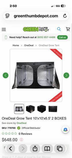 Growing tent 10+10