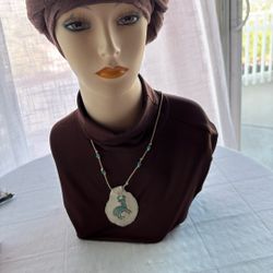 Cool Necklace Native/Fire, White Clay