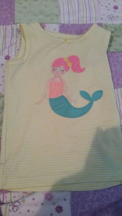 Carter's 2t mermaid tank top shirt