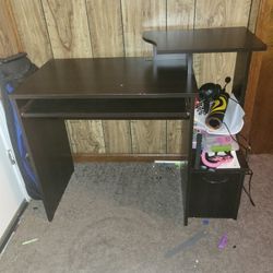 Computer Desk W/ Cabinet 