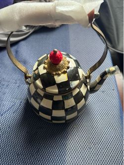 Mac Kenzie Childs tea pot kettle brand new