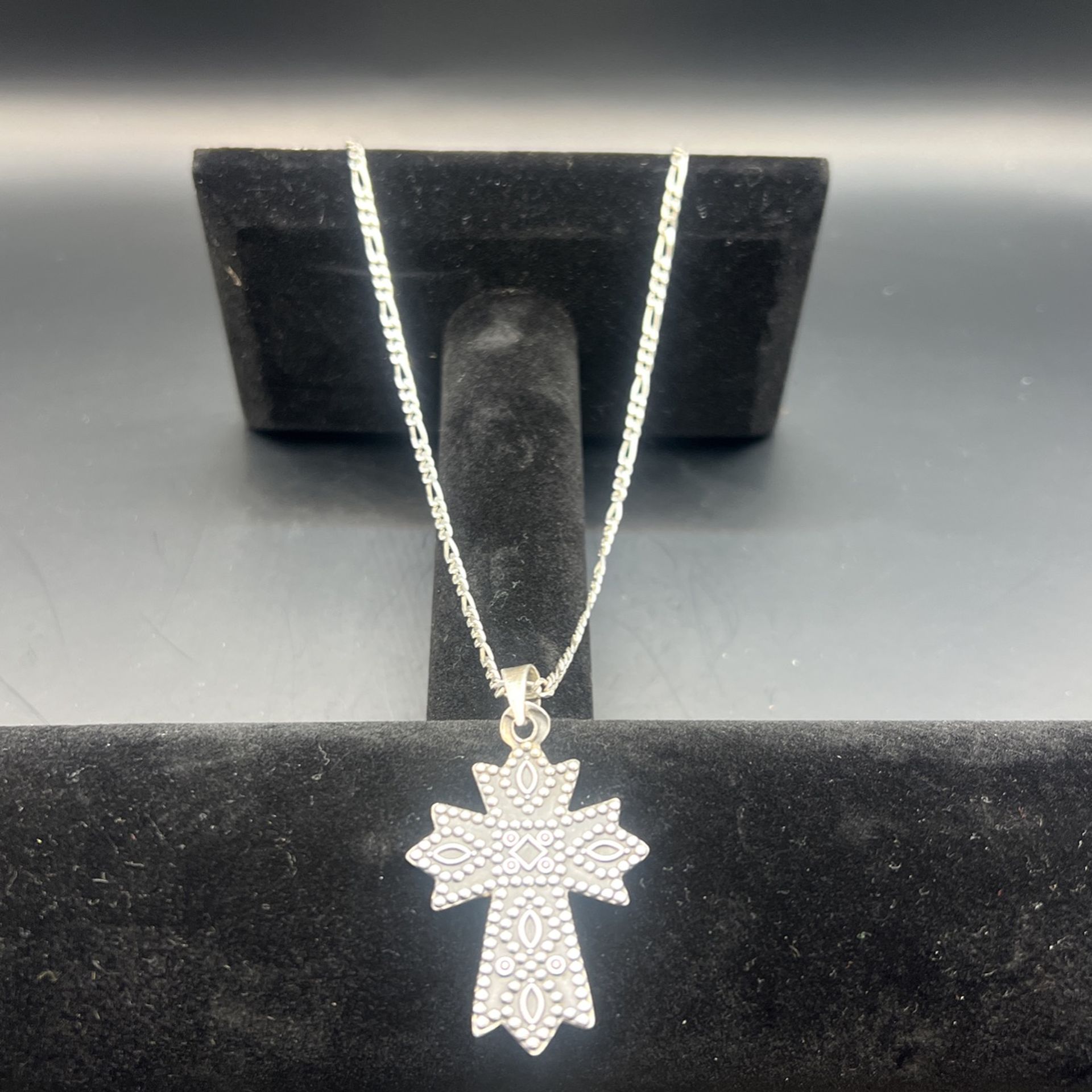 TAXCO MEXICO Cross Pendant Fine 950 Sterling Silver Mexican