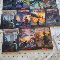 Lot Of 11 I SURVIVED Novels Book Series By Lauren Tarshis