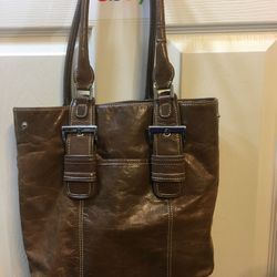 Brown Leather Handbag 