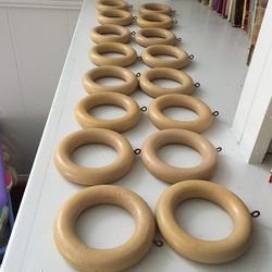 Set Of 16 Wooden Curtain Rings for Sale in Laguna Niguel, CA - OfferUp