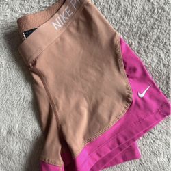 Pink/Beige Dri-Fit Nike Shorts