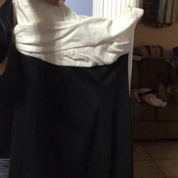 Small/medium black n white dress